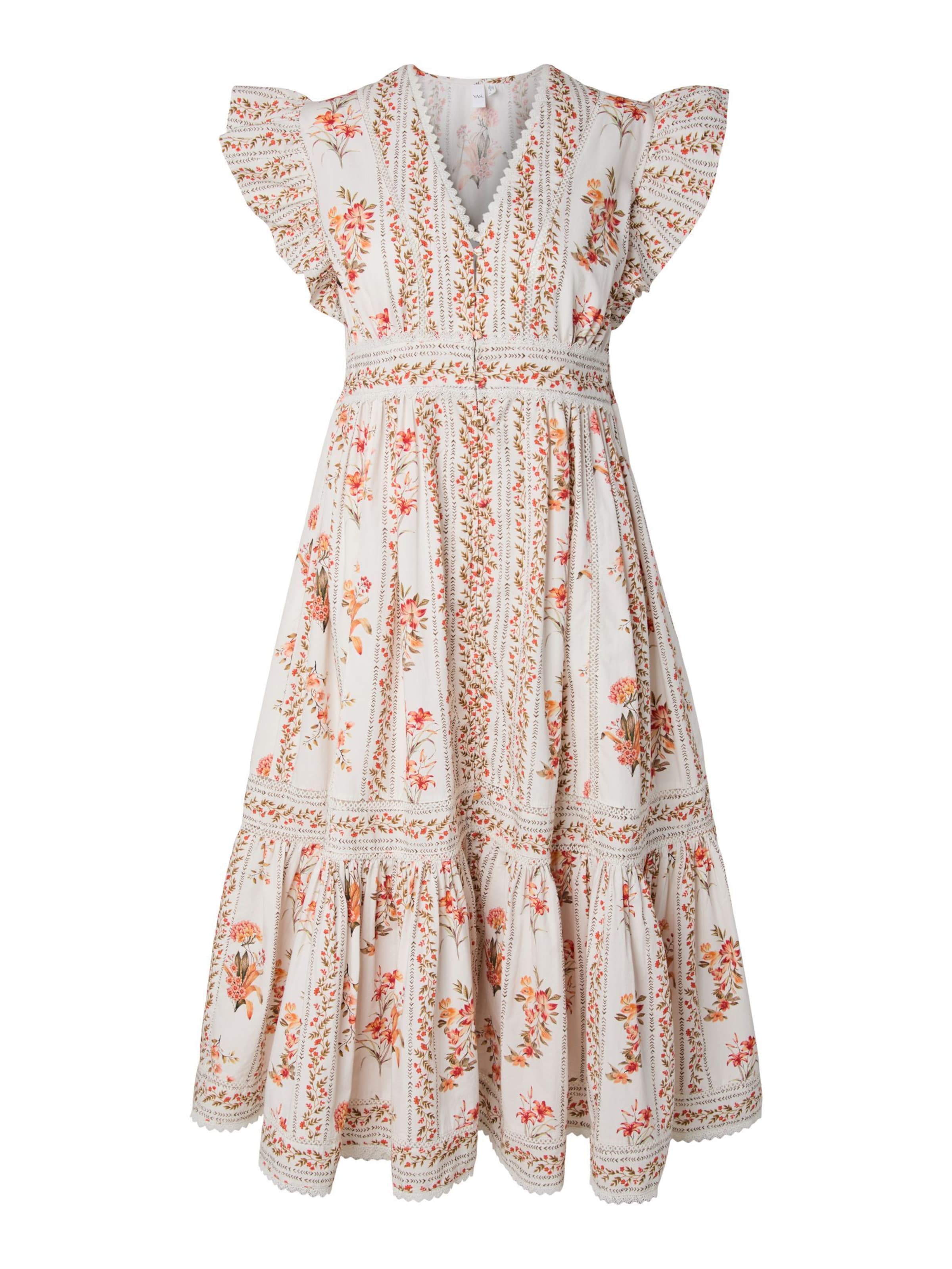 Robe 'FLORATINA' YAS en beige : devant
