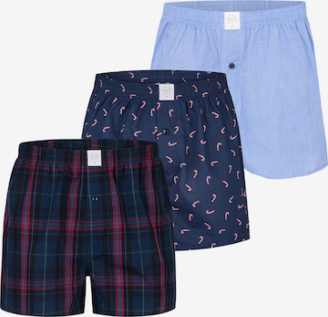 MG-1 Boxer shorts 'Christmas' in Blue: front