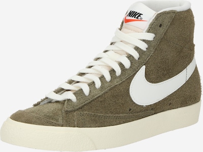 Nike Sportswear Sneakers hoog 'Blazer Mid '77 Vintage' in de kleur Olijfgroen / Wit, Productweergave