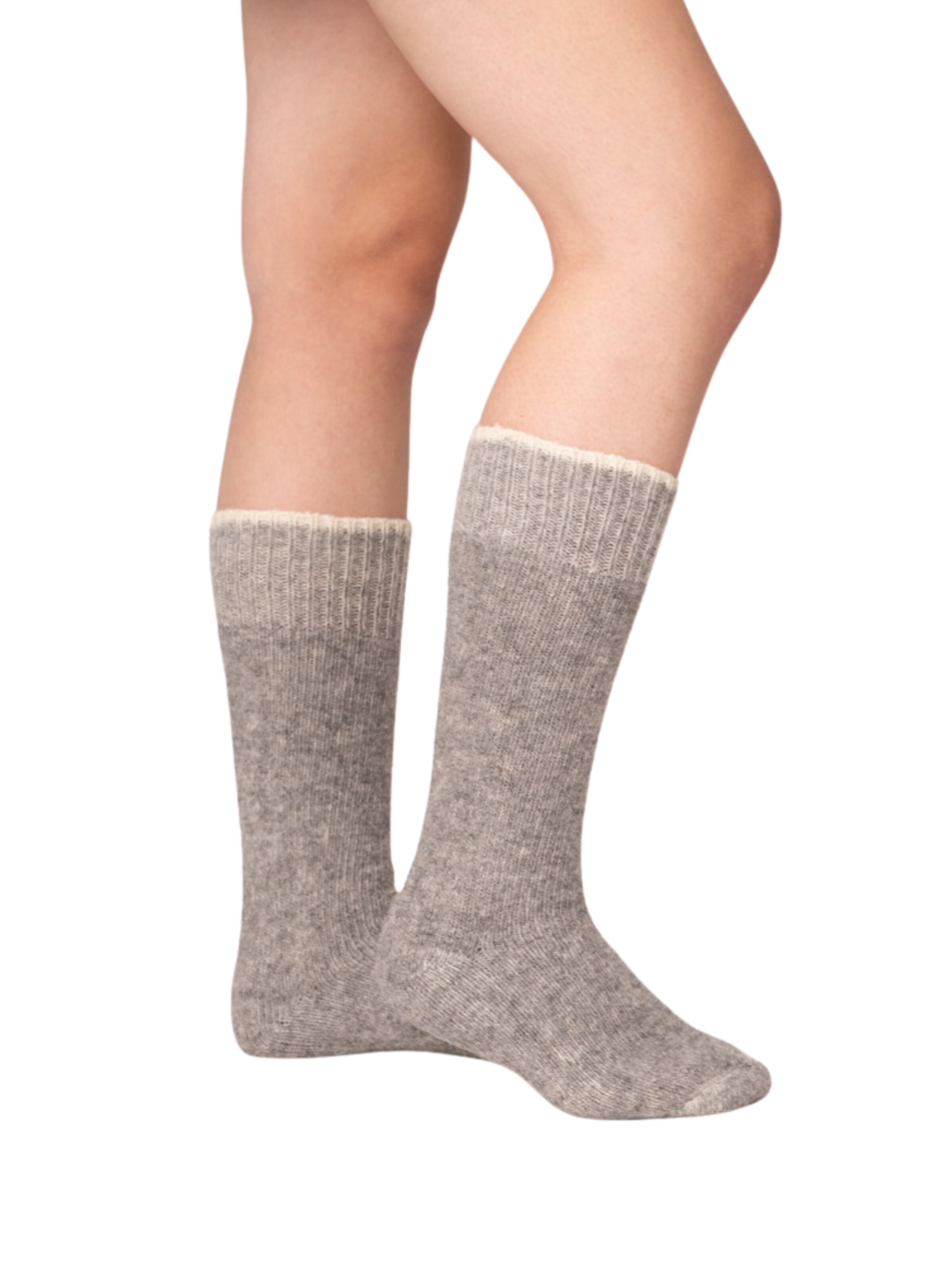 HomeOfSocks Knee High Socks 'HOSK953' in Grey