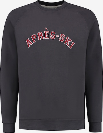 Shiwi Sweatshirt 'Apres Ski' in Grau: predná strana