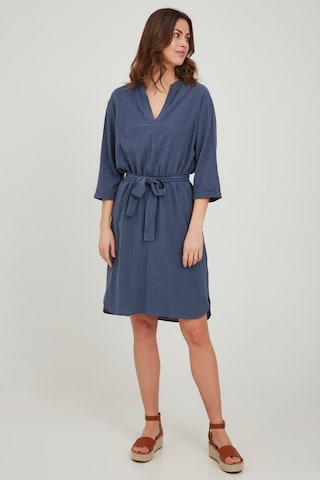 Fransa Shirt Dress in Blue