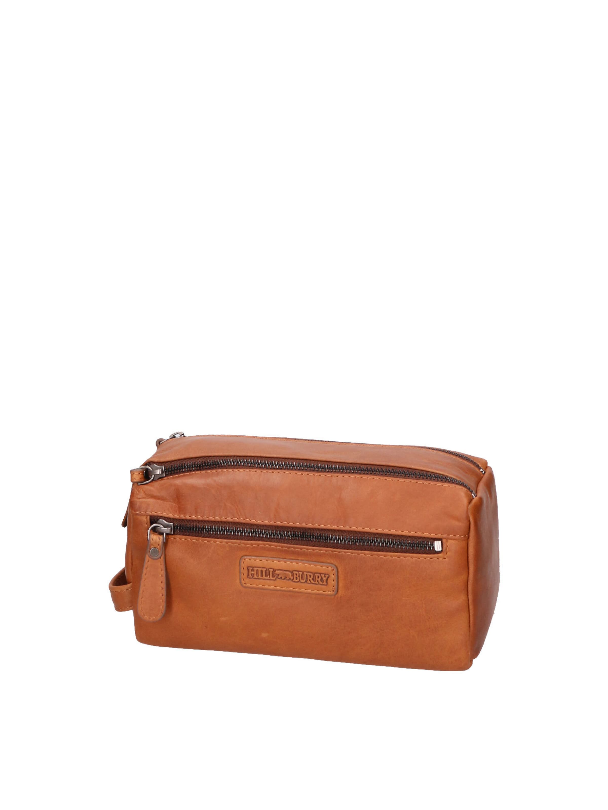 HILL BURRY Toiletry bag in Brown: front