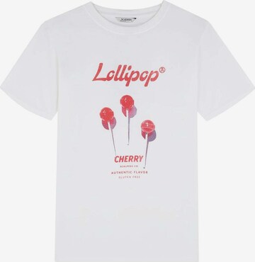 Scalpers T-shirt 'Cherry' i vit: framsida