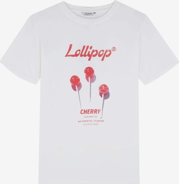 Scalpers Shirt 'Cherry' in Wit: voorkant