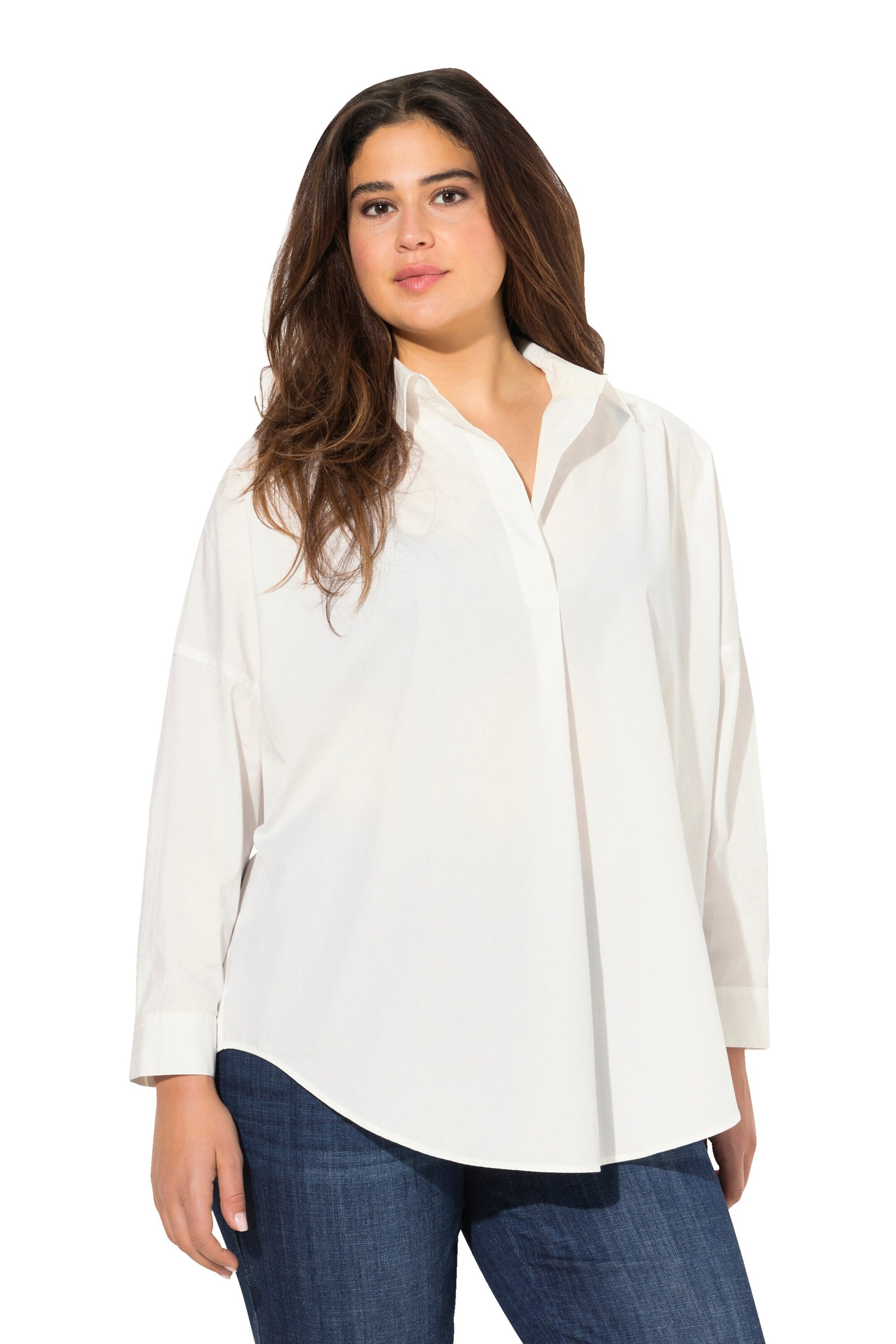 Ulla Popken Blouse in Wit: voorkant