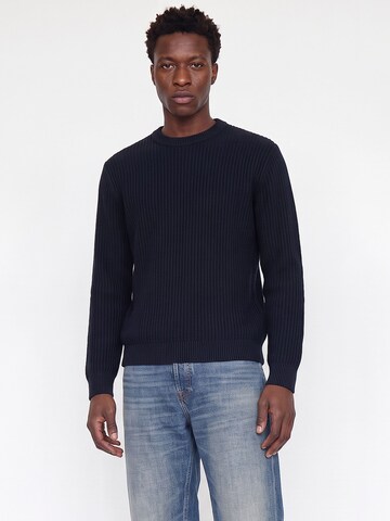 JACK & JONES Sweater 'JJSage' in Blue: front