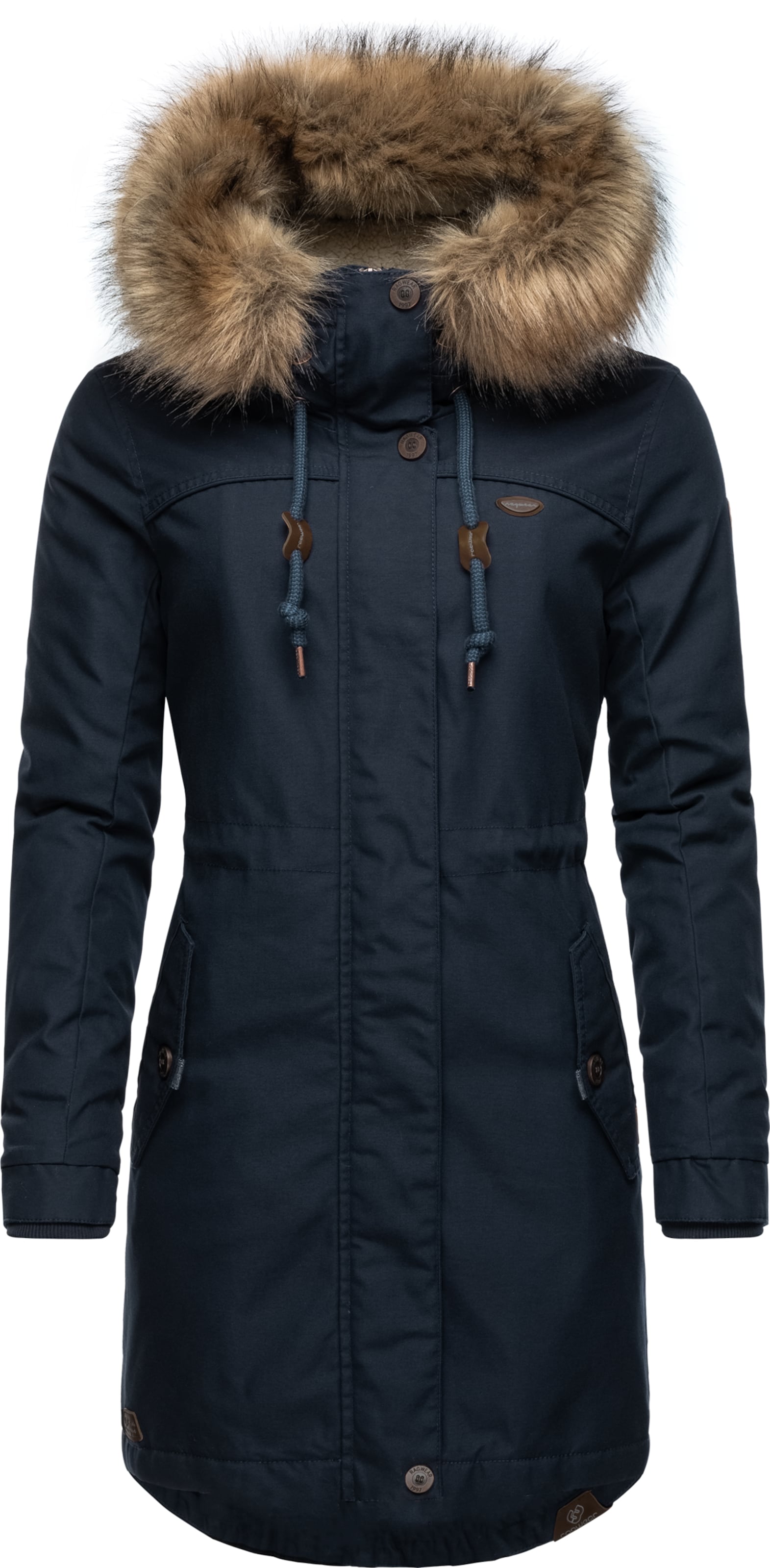 Ragwear Χειμερινό παρκά 'Tawny' σε μπλε: μπροστά