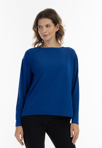 usha BLACK LABEL Blouse in Blauw: voorkant