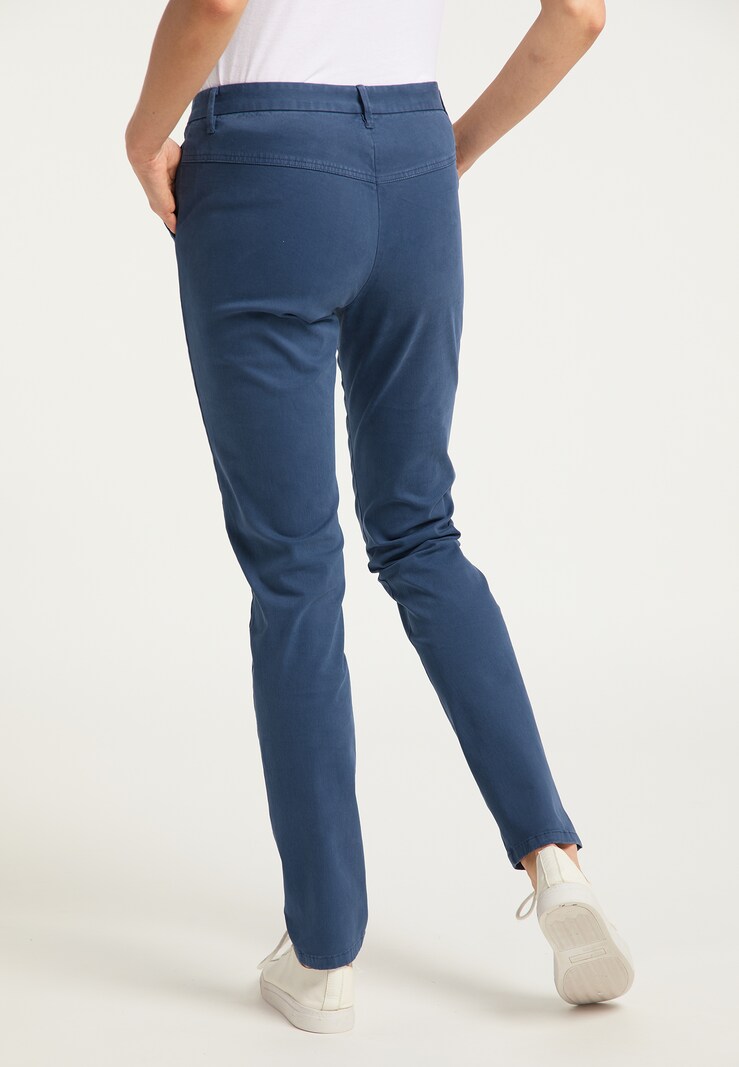 Women Clothing DreiMaster Vintage Pants Marine Blue