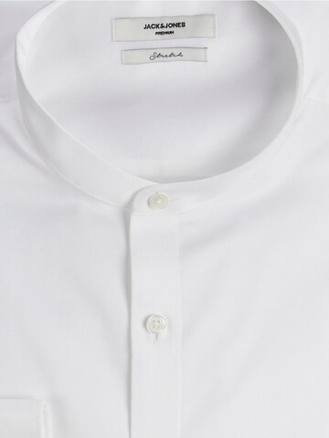 JACK & JONES Slim fit Button Up Shirt 'PARMA' in White