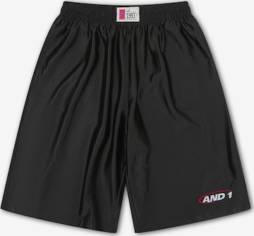AND1 Regular Housut värissä musta: etupuoli