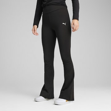 PUMA Flared Sports trousers 'Essentials' in Black: front