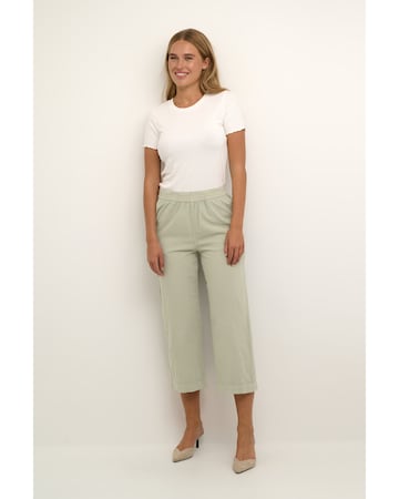 Kaffe Wide leg Pants 'Anaya' in Green