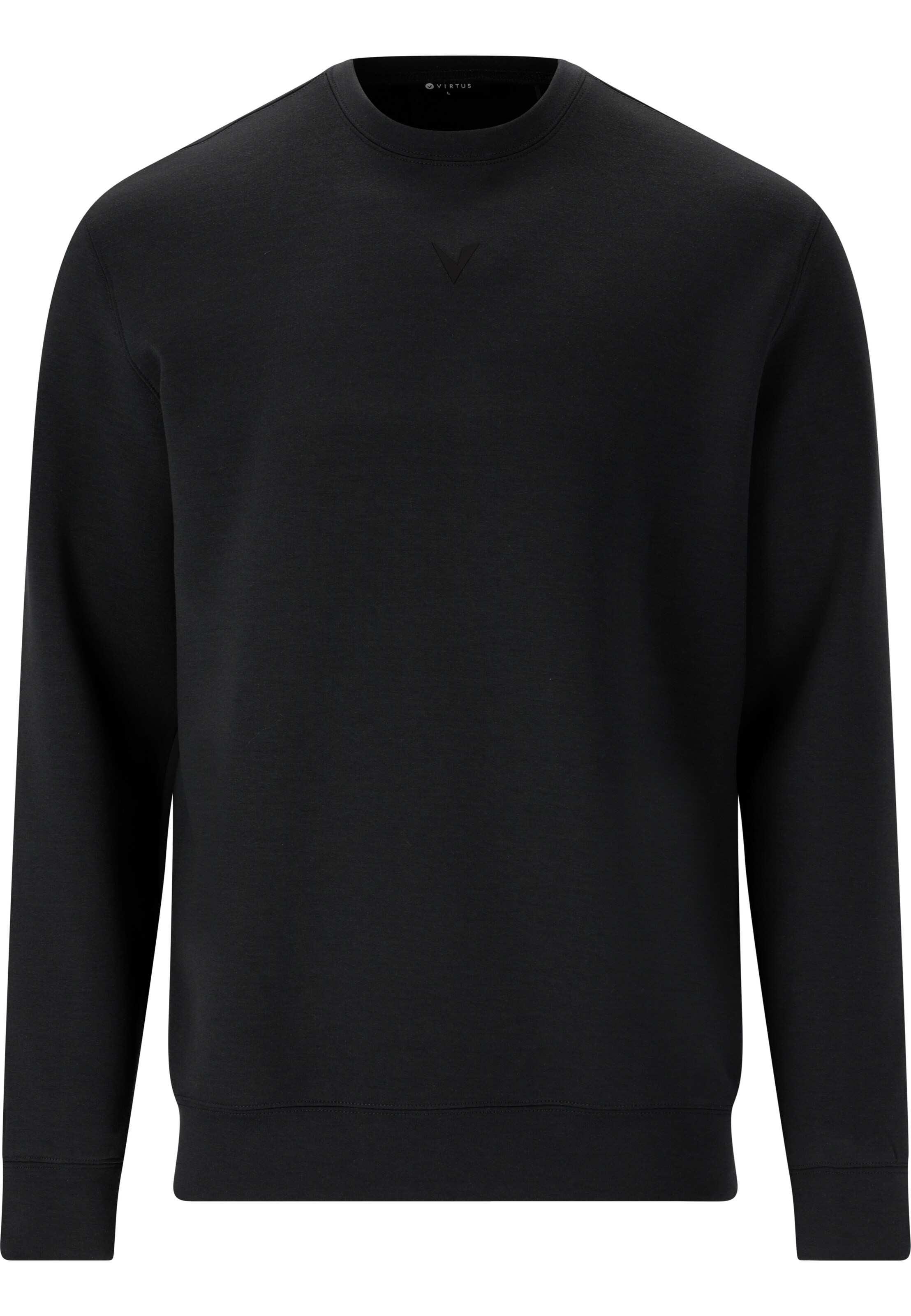 Virtus Sweatshirt 'Taro' in Schwarz: Vorderseite