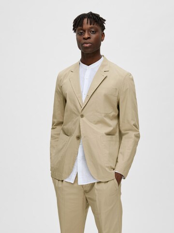 SELECTED HOMME Regular fit Suit Jacket 'Loik' in Beige: front