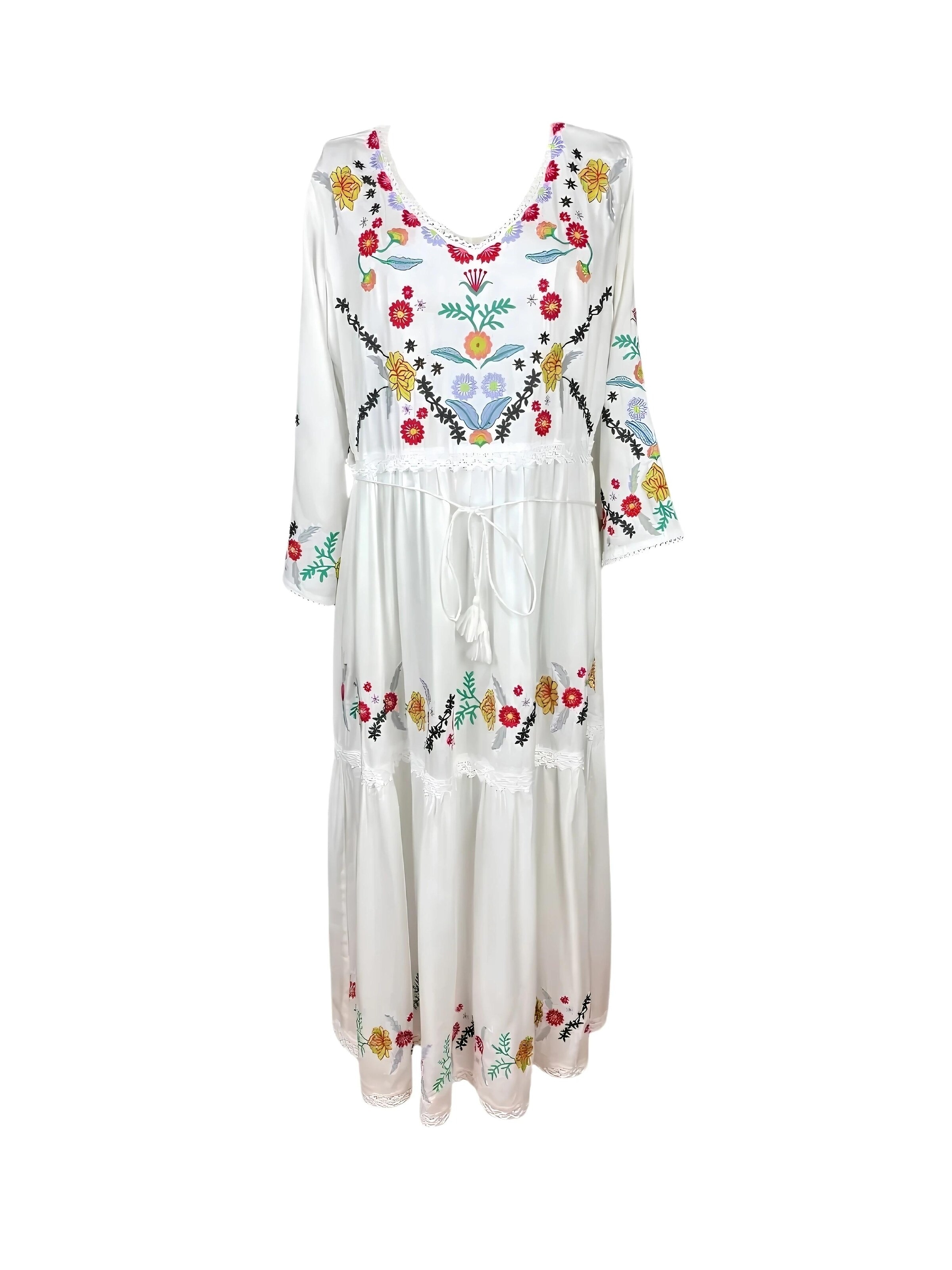 Rody’s forever - Vestido 'Lässiges Damenkleid A26, weiß , marimea L' en blanco: frente