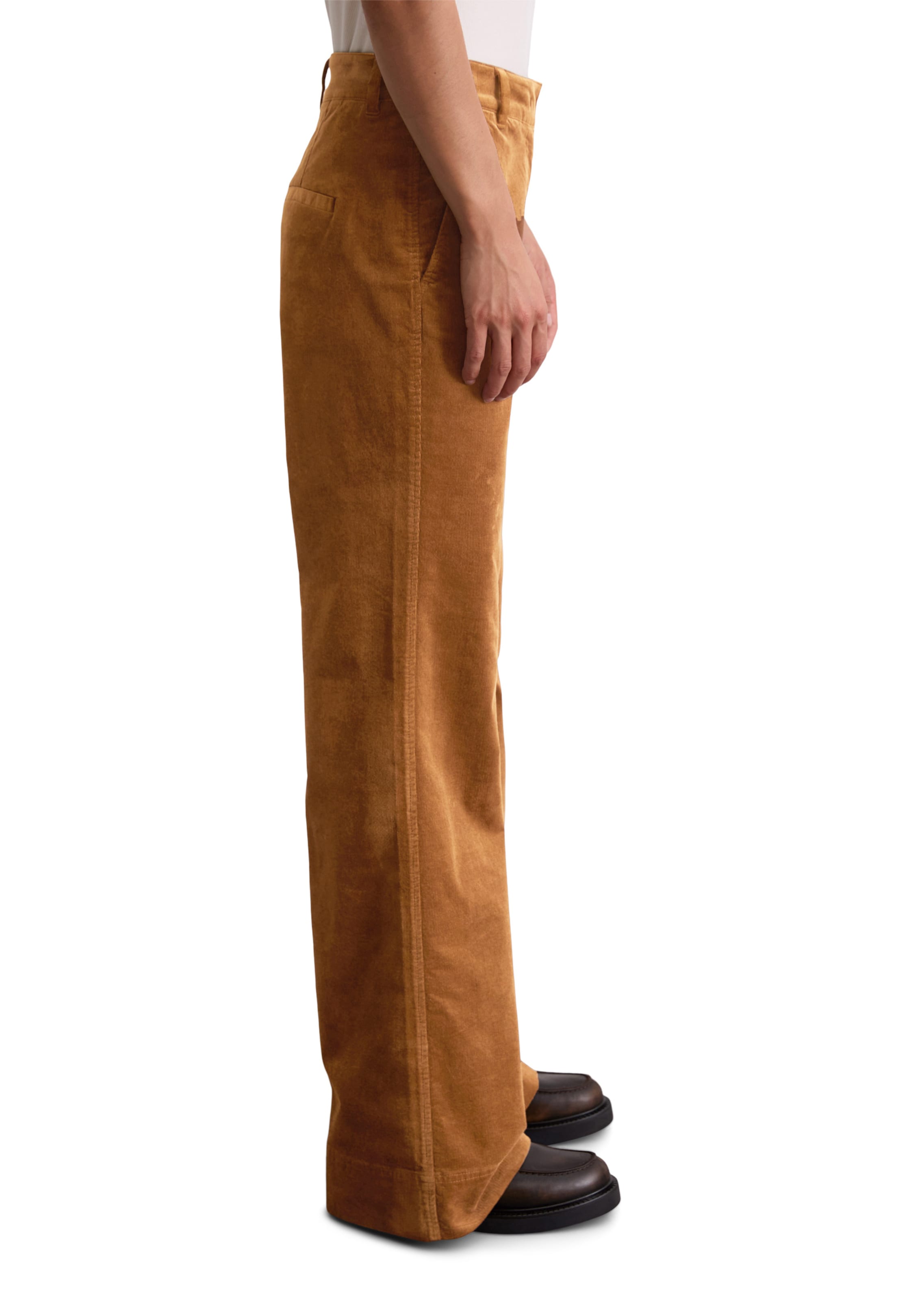 Marc O'Polo Flared Broek in Bruin