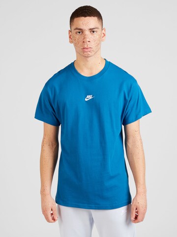 zils Nike Sportswear T-Krekls 'CLUB': no priekšpuses