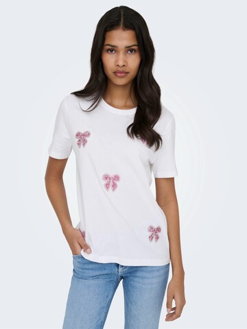 Maglietta 'ONLKITA' di ONLY in bianco