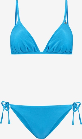 Shiwi Triangel Bikini 'Romy' in Blauw: voorkant