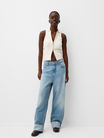Bershka Knitted vest in White