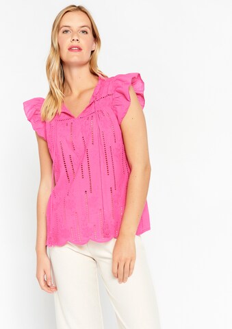 LolaLiza - Blusa em rosa: frente