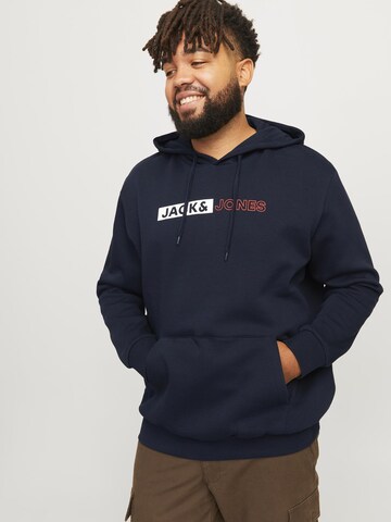 Jack & Jones Plus - Sudadera 'JJECorp' en azul