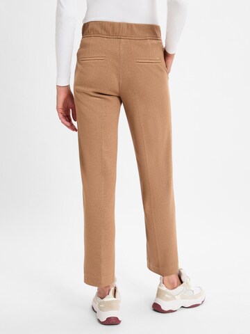 Rosner Wide leg Pleated Pants ' May ' in Brown