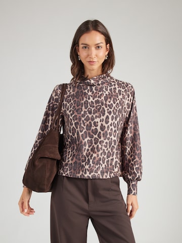 monari T-shirt i brun: framsida