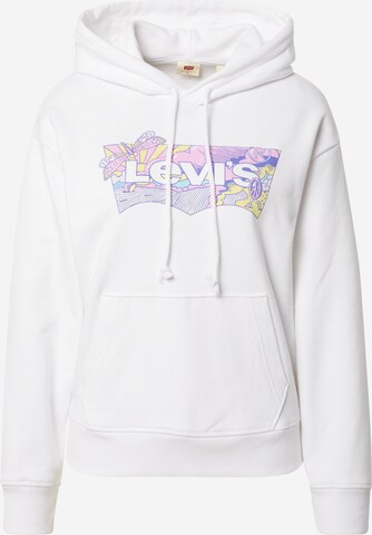 LEVI'S ® Sweatshirt 'Graphic Standard Hoodie' i vit: framsida