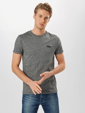 Superdry Tapered Shirt in Grijs: voorkant