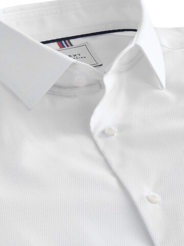 Next Slim fit Button Up Shirt in White