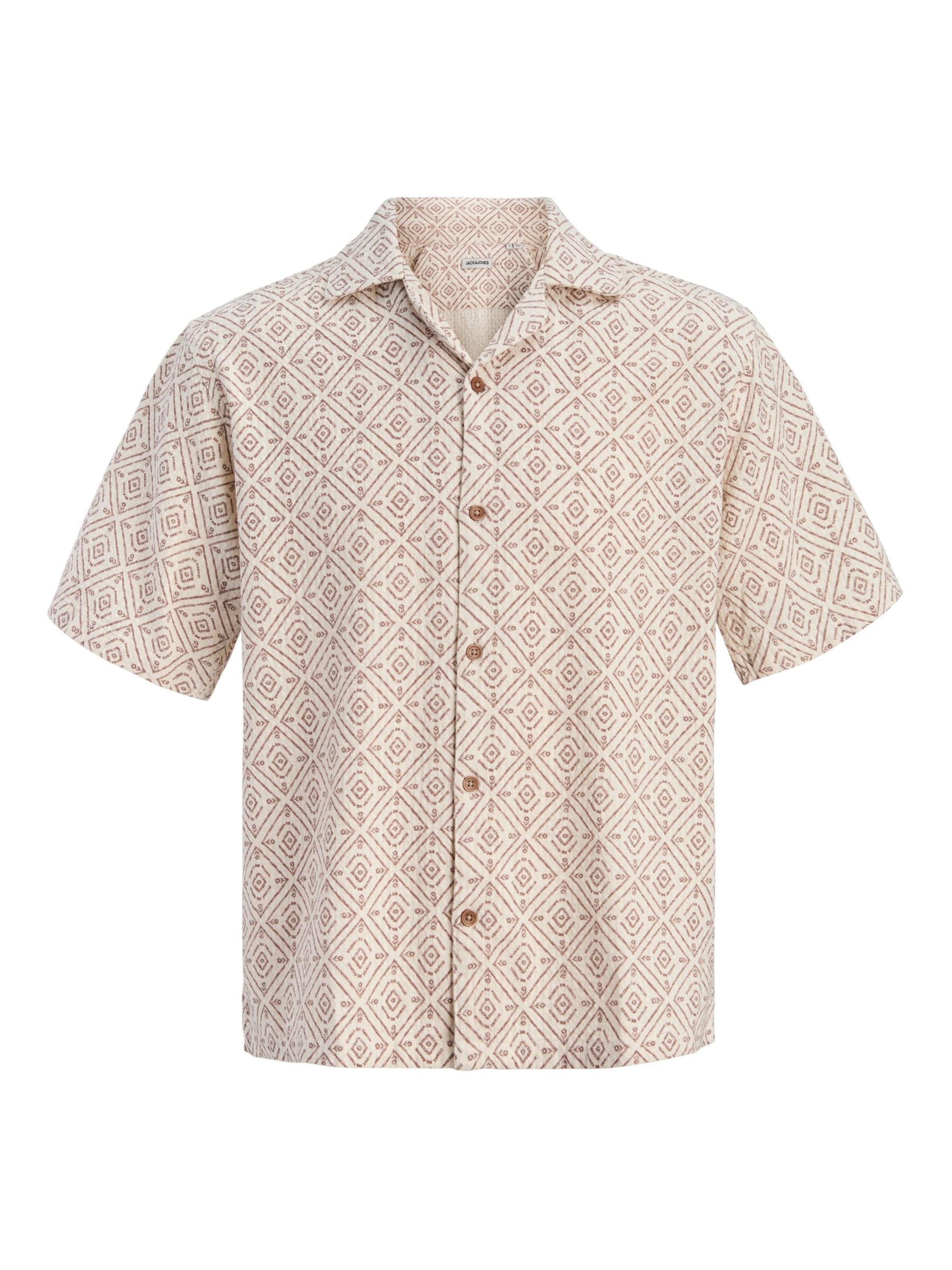 JACK & JONES Comfort Fit Skjorte i beige: forside