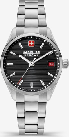 SWISS MILITARY HANOWA Analoog horloge 'Roadrunner' in Zwart: voorkant