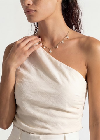 PURELEI Kette 'Night Glow' in Silber: Vorderseite