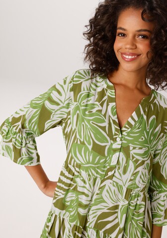 Aniston CASUAL Summer Dress in Green