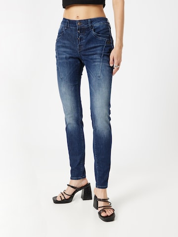 Gang Skinny Jeans in Blau: predná strana