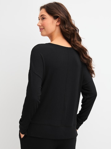 CALIDA Slaapshirt 'Feminine Lounge' in Zwart