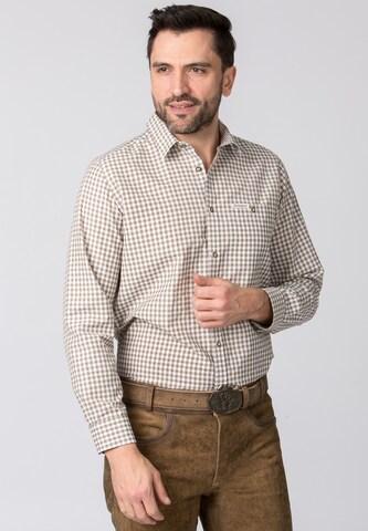 STOCKERPOINT Comfort Fit Hemd 'Campos3' in Beige: Vorderseite