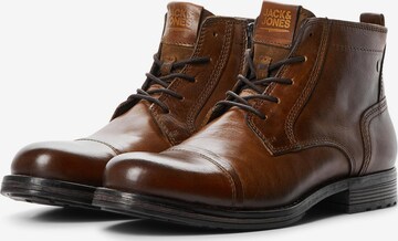 JACK & JONES Veterboots 'Russel' in Bruin