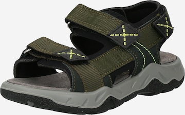 LURCHI Sandals & Slippers 'Odono' in Green: front