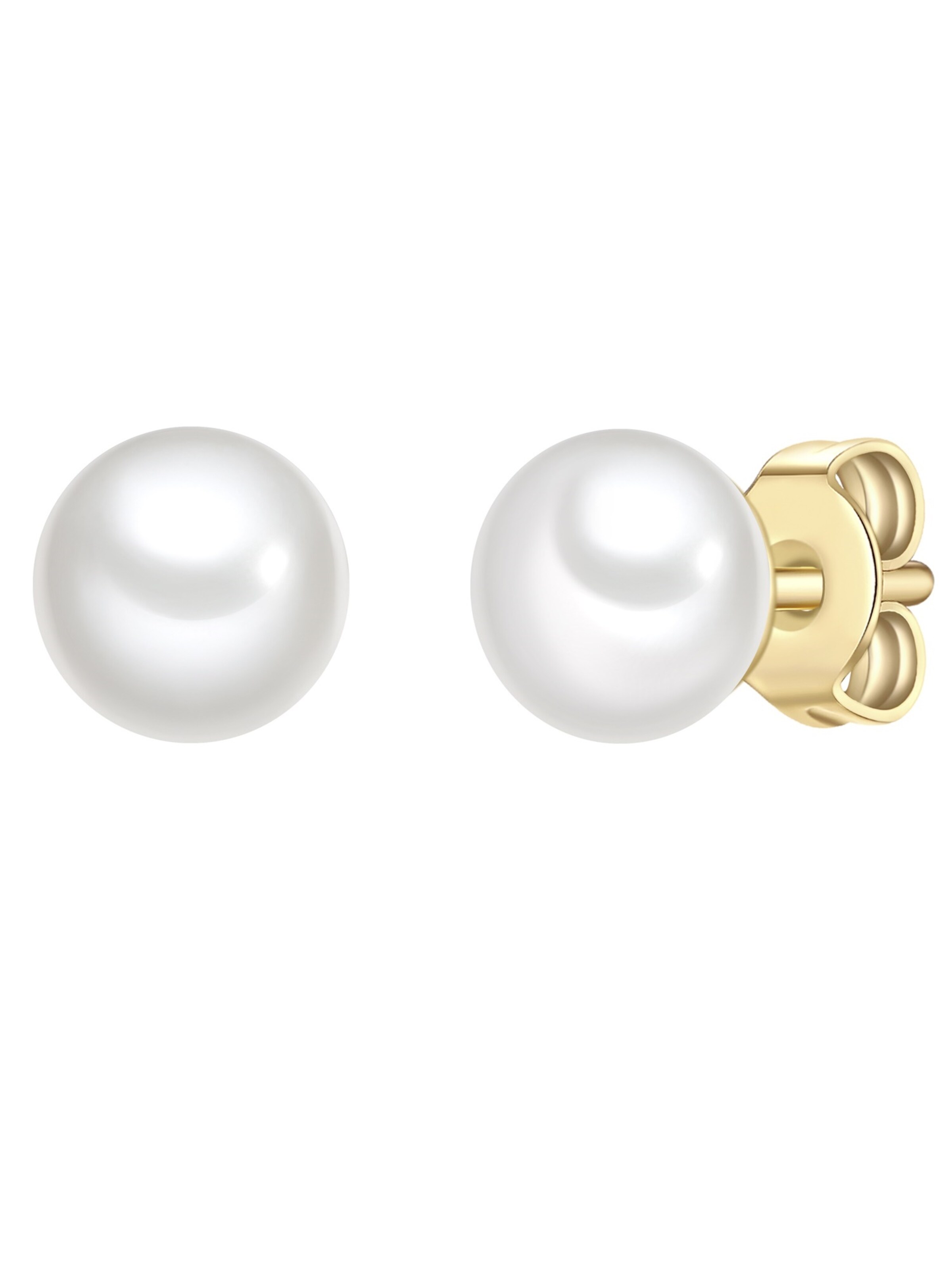 Glanzstücke München Ohrringe in Weiß: Vorderseite