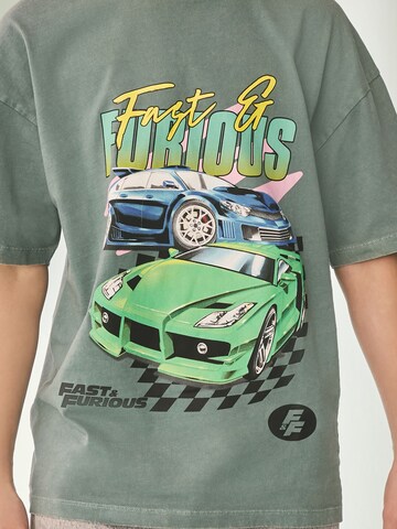 Maglietta 'Fast and Furious' di Next in verde
