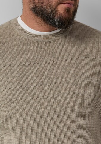 s.Oliver Men Big Sizes Pullover in Beige