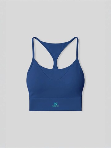 Tommy Life Classic Bra 'TOMMY Damen-Figurbetontes Crop-Active-Top' in Blue