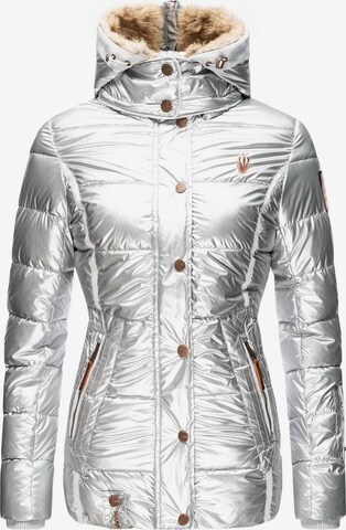 MARIKOO Winter jacket 'Nekoo' in Silver