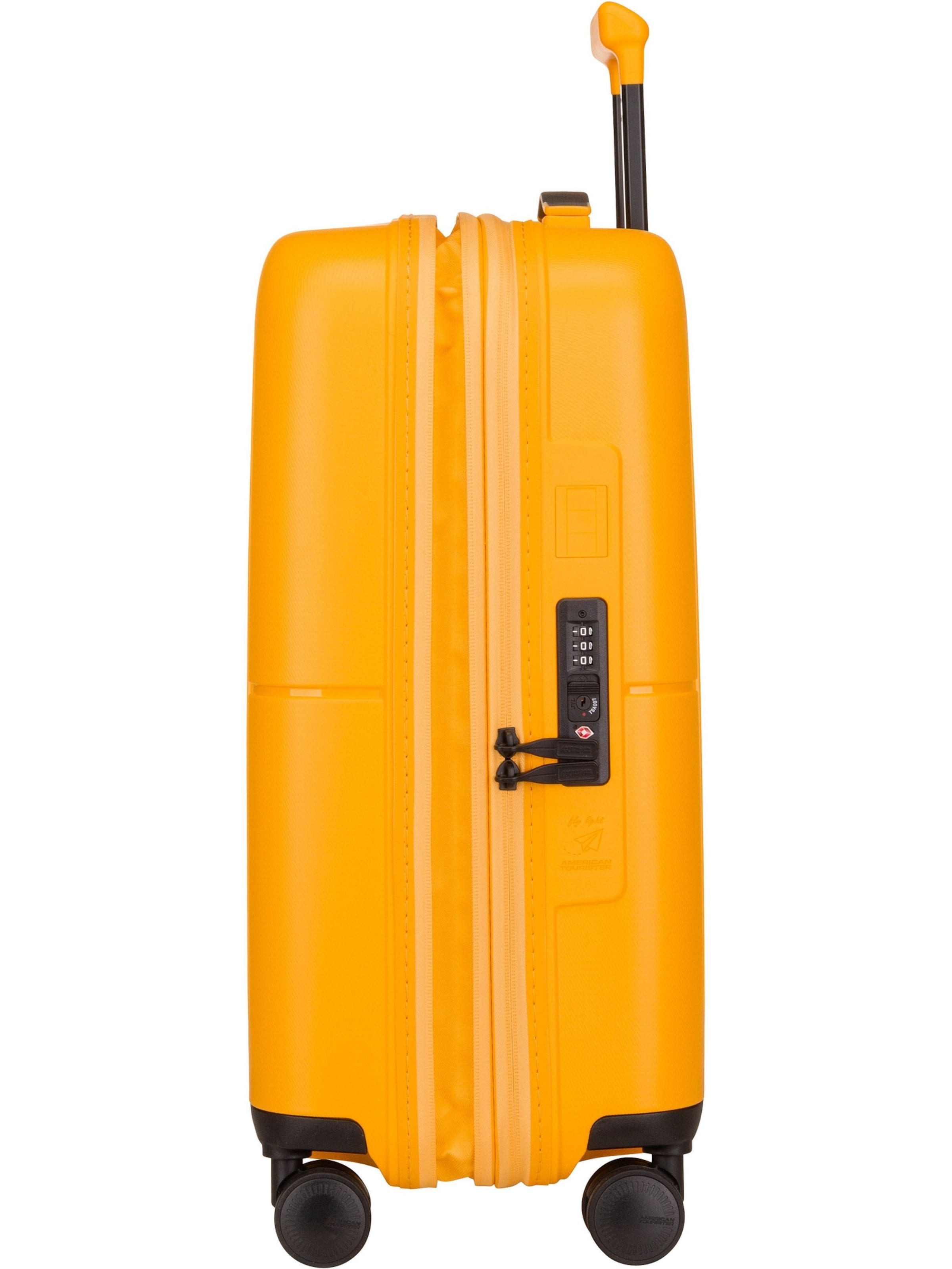 American Tourister Trolley ' Dashpop Spinner 55 EXP ' in Yellow