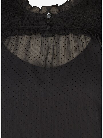 Zizzi Bluse 'XFLORA' in Schwarz