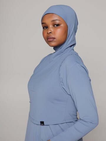SIYA Swimwear T-Shirt Badeanzug 'Hijab' in Blau